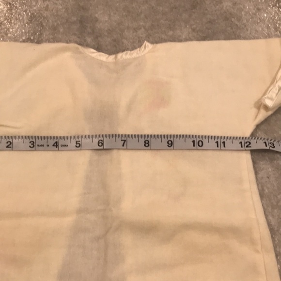 Vintage Infant Baby Robe Hand Painted Satin Tie 3-6 Months - Picture 8 of 10